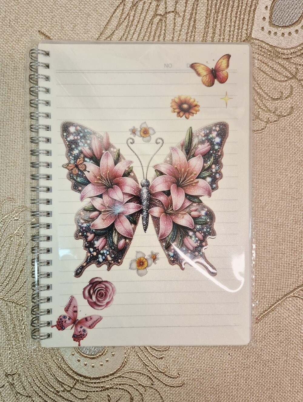 🎁🆓️ 🏷3/$12 Highland Butterfly Custom Design Coiled Notebook